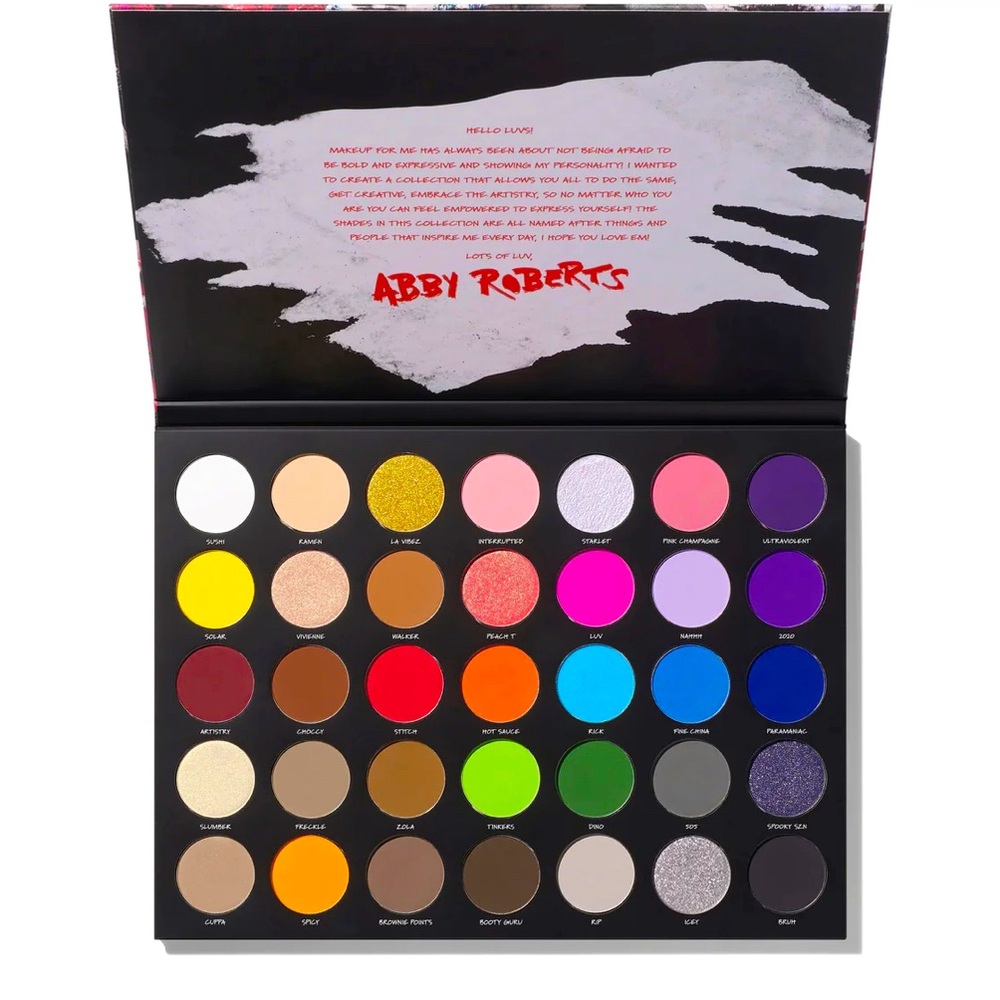 Morphe x Abby Roberts The Artcasts 35-Pan Artistry Palette RARE & SOLD OUT!!